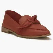 NEW Lucky Brand Abelle Loafer In Color: Bossa Nova Leather SZ-7 Bow Slip On