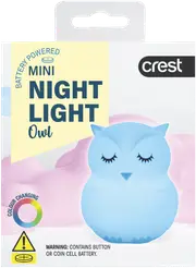 Crest Kids Multi-Coloured Mini Night Light Owl