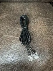 6FT Telephone Line Cord Cable Wire DSL Modem Fax Phone to Wall Black
