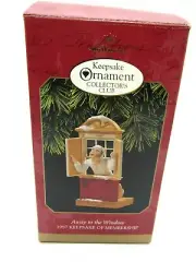 NIB Hallmark Away to the Window 1997 Keepsake of Membership Christmas Ornament