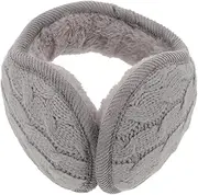 [LIFKOME] Warm Knit Ear Warmer Cover Foldable Winter Ear Muffs with Cozy Fleece Comfortable Headband for Outdoor Activities for Women Men