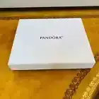 PANDORA Charm Bracelet Oxidized Silver & Patent Leather Clutch Wallet Set NEW