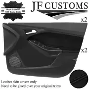 BLACK STITCH 2X FRONT DOOR TRIM COVERS FOR FORD FOCUS MK3 11-14 5DR JF1 (for: Ford)