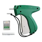 Speedy Clothing Fixer, Stitchy Quick Clothing Fixer, Stitch Gun with 6 Needles and 2000 White 5mm Mini Fasteners, Green