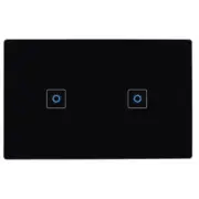 3A Nue ZigBee Smart Two Gang Light Switch, Alexa Voice Control - Black