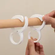 5pcs Windproof Hooks S Shaped Multi-purpose Wardrobe Closet Hook Household Card