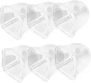 SUPVOX 6pcs Square Plant Nursery Pots Cloche for Seedling Growth Reusable Plant Cover Dome Elegant Design for Beginners Gardeners Growth Enhancement