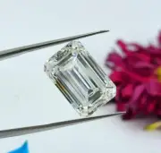 Natural White 1 Ct Quality Handmade Emerald Lab Grown Diamond Loose Certified