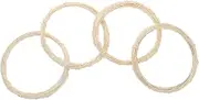 HEATSHAKING 4pcs Rattan Wreaths Wicker Ring Frames for DIY Crafts Door Wall Hanging Decor Summer Wedding Holiday Decorations Natural Vine Hoops