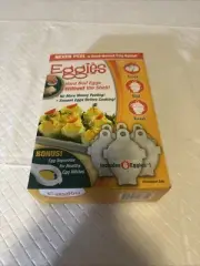 Eggies Hard Boiled Egg Cooker AS SEEN ON TV 6 Eggies and bonus Egg Separator