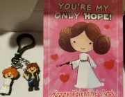 Star Wars Figural Key Chain Backpack Clip Princess Leia Han Solo Valentine