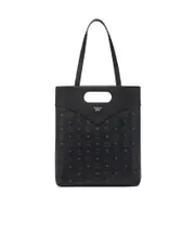 MCM Logo Printed Shopper Bag One size black