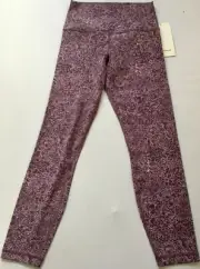 Lululemon Women's Align Pant 25” Leggings LW5BVMS ARQE Purple Print Size 10