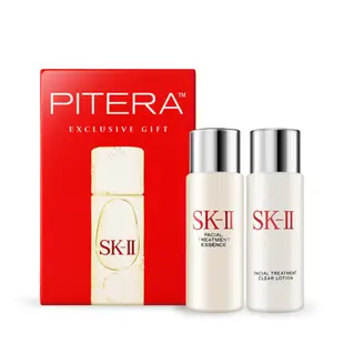 SK-II 經典兩件套 青春露30ml+亮采化妝水30ml -國際航空版 PITERA 神仙水【美麗購】