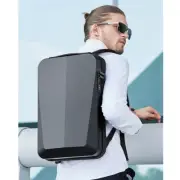 Men's Backpack Pc Blister Hard Shell Laptop USB Bag Password Lock Anti-Theft