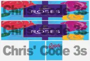 Code 3 Adhesive Trailer Decal - Cadbury's Roses - 1/50 1/64 1/76 1/87 1/148