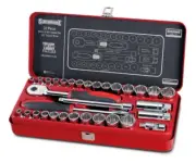 Sidchrome 32pce 3/8” Drive Metric & Imperial Socket Set Torque Plus Anti-Slip