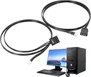 RGB Cable | RGB Cable Extension PC | 12V Extended Connector Cord Heat Sink Computer Accessories for Motor, Men & Player