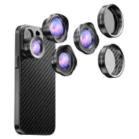在飛比找Yahoo!奇摩拍賣優惠-濾鏡PICKOGEN手機鏡頭專業拍攝六合一套裝超廣角微距魚眼