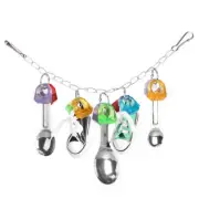 Colorful Plastic Bird Chewing Playing Toys Cage Hanging Decoration♡
