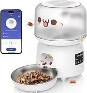 Advwin Automatic Cat Feeder, WiFi Cat Feeder with APP Control for Remote Feeding, Detachable Cat Food Dispenser for Easy Clean, 3L Auto Pet Feeder for Cats & Small Dogs, Up to 10 Meals Per Day