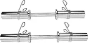 1 Pair 20'' Olympic Dumbbell Handles, Loadable Dumbbell Bars, Heavy Duty Weightlifting Handles with Spring Collars Workout Fitness Accessory