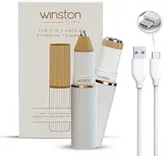 WINSTON 2 in 1 Trimmer for Women, Face and Eyebrow Trimmer for Women | (White)