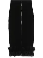 [Christopher Kane X Self Portrait] Christopher Kane X Self Portrait-Gonna Midi Con Ruches Self-Portrait X Christopher Kane-Donna 8 UK