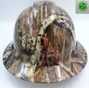 Hard Hat FULL BRIM custom hydro dipped , OSHA approved BREAK UP INFINITY CAMO