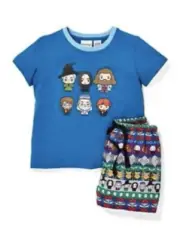 NEW PETER ALEXANDER JUNIOR BOYS PJ SET TOP + SHORTS Sz 4 HARRY POTTER RRP$59.95