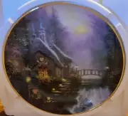 New Knowles Limited Edition Thomas Kinkade Falbrooke Cottage 8" Collectors Plate