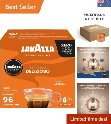 A Modo Mio Espresso Delizioso, 96 Coffee Pods, 100% Arabica, Sweet Taste, Int...