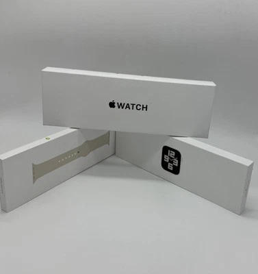 Apple Watch SE (2022) 44mm Starlight Aluminum Case with Sport Band, M/L [0905]