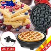 Mini Waffle Maker Non Stick Snacks Pancake Cake Breakfast Making Machine NEW