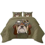 Cool Pilot Bulldog Coverlet