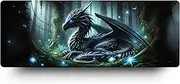 DESKMATEC Gaming Mouse Pad, Nightflare Dragon Extra Large Desk Mat (80x30cm)