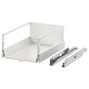 EXCEPTIONELL drawer, high with push to open, white, 40x60 cm