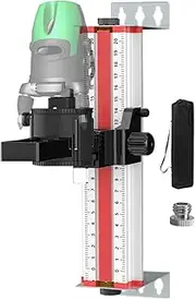 Moreeulsi Leveler Wall Mount | Wall Stand Brackets Heavy Duty | Aluminum Alloy Leveler Pole, Leveling Tool Support with Clear Scale, Leveler Bracket Adjustable