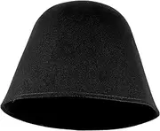 Baluue Wool Felt Sauna Hat, Russian Bath Cap for Women, Black Vaporarium Hat, Bathroom Caps for Men and Women Bath Accessories
