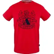 Aquascutum Large Shield Aldis Logo Red T-Shirt
