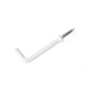Everhang 32mm White PVC Square Hook - 5 Pack