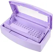 WOONEKY Nail Tool Cleaning Case Manicure Box Tweezers Tray Nail Art Tools Storage Organizer