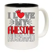 I Love My Awesome Husband Valentine Mug Cup