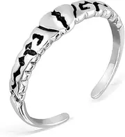 [W | S WITHLOVE SILVER] WithLoveSilver 925 Sterling Silver Broken Heart Love Toe Ring
