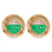 2x 36pc EcoSouLife Areca Nut Leaf Party Disposable Dining Tableware Wedding 25cm