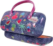 [SAFIGLE] Handheld Eyeglasses Case Adorable Pattern Box for Children Glasses Universal Glasses Case