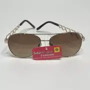 Solar Accents Arabella 100% UVA UVB Lens Protection Heart Aviator Sunglasses