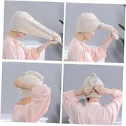 Baluue Microfiber Hair Drying Cap Quick Drying Towel for Fast Dry Hair Absorbent Cap 2 Pack Random Colors