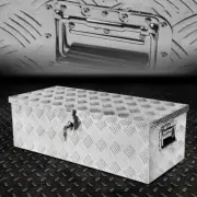 30" Aluminum Truck Underbody Tool Box Trailer RV Tool Storage Under Bed w/ Lock