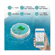 6 In 1 Water Quality Detector Ph Ec Tds Orp Temperature Chlorine App Display Swimming Pool Bluetoot -n3122